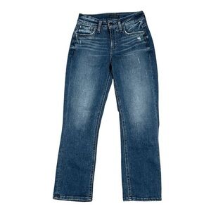 Silver Jeans Suki Capri Jeans Stretch Women’s Size W25 L23.5‎ Western